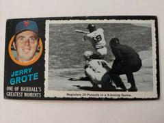 Jerry Grote Baseball Cards 1971 Topps Greatest Moments Prices