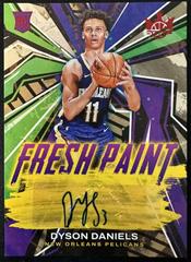 Dyson Daniels [Ruby] #FP-DDN Basketball Cards 2022 Panini Court Kings Fresh Paint Autographs Prices
