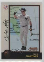 Tino Martinez [Refractor] #43 Baseball Cards 1998 Bowman Chrome International Prices
