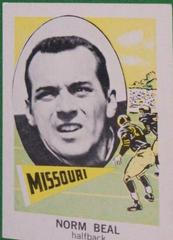 Norman Beal Football Cards 1961 NU Card Prices