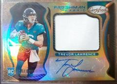 Trevor Lawrence [Freshman Fabric Signature Blue] #201 Football Cards 2021 Panini Certified Prices