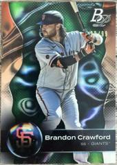 Brandon Crawford [Green Ice] #3 Baseball Cards 2023 Bowman Platinum Prices