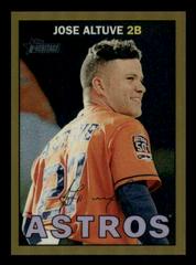 Jose Altuve [Chrome Gold Refractor] Baseball Cards 2016 Topps Heritage Prices