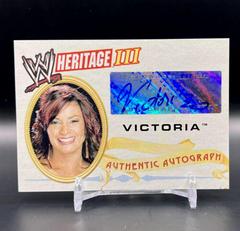 Victoria Wrestling Cards 2007 Topps Heritage III WWE Autographs Prices