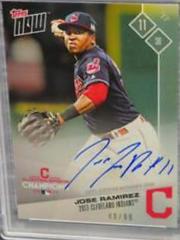 Jose Ramirez [Autograph] #PS36A Baseball Cards 2017 Topps Now Postseason Prices