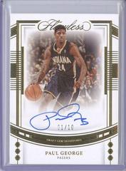 Paul George [Gold] #12 Basketball Cards 2022 Panini Flawless Draft Gem Signature Prices