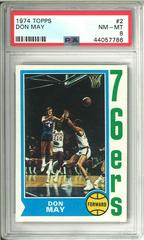 Don May #2 Basketball Cards 1974 Topps Prices