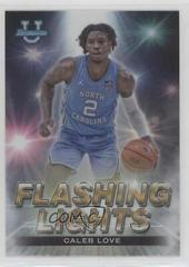 Caleb Love #FL-14 Basketball Cards 2022 Bowman University Best Flashing Lights Prices