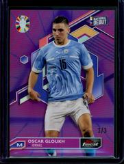 Oscar Gloukh [Purple Pink Vaporwave Refractor] #41 Soccer Cards 2023 Topps Finest Road to UEFA EURO Prices