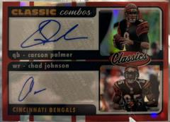 Carson Palmer, Chad Johnson [Signature Red] Football Cards 2022 Panini Classics Combos Prices