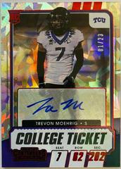 Trevon Moehrig [Autograph Red Cracked Ice] #155 Football Cards 2021 Panini Contenders Draft Picks Prices