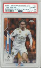 Luka Modric [Orange] Soccer Cards 2019 Topps Chrome UEFA Champions League Sapphire Prices