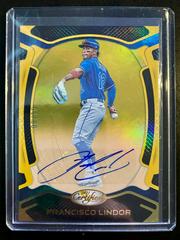 Francisco Lindor [Autographs Gold] #32 Baseball Cards 2021 Panini Chronicles Certified Prices