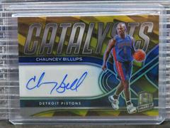 Chauncey Billups [Gold] Basketball Cards 2021 Panini Spectra Catalysts Signatures Prices