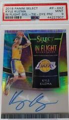 Kyle Kuzma [Tie Dye Prizm] Basketball Cards 2018 Panini Select in Flight Signatures Prices