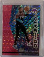 Damian Lillard [Pink Fluorescent] #6 Basketball Cards 2022 Panini Mosaic Give and Go Prices