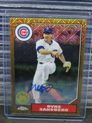 Ryne Sandberg [Orange Autograph] #T87C-92 Baseball Cards 2022 Topps Silver Pack 1987 Chrome Prices