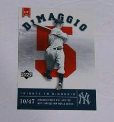 Joe DiMaggio #108 Baseball Cards 2002 Upper Deck Prospect Premieres Prices
