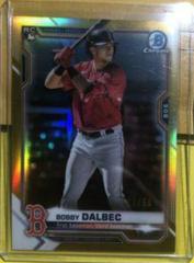 Bobby Dalbec [Gold Refractor] Baseball Cards 2021 Bowman Chrome Prices