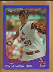 Adam Wainwright [Purple Refractor] #43 Baseball Cards 2013 Topps Chrome Prices