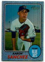 Aaron Sanchez [Chrome Blue Refractor] #468 Baseball Cards 2017 Topps Heritage Prices