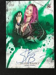 Sasha Banks [Green] #UA-SB Wrestling Cards 2018 Topps WWE Undisputed Autographs Prices