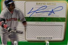 David Ortiz [Green] Baseball Cards 2023 Topps Definitive Autograph Relic Collection Prices