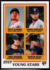 Pete Alonso, Chris Paddack, Jake Bauers, Austin Riley Baseball Cards 2019 Topps Throwback Thursday Prices