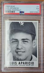 Luis Aparicio [Large Portrait] #1 Baseball Cards 1960 Leaf Prices