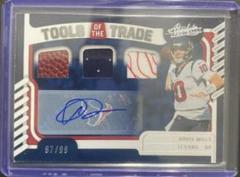 Davis Mills [Material Autograph] #TTT-2 Football Cards 2022 Panini Absolute Tools of the Trade Triple Prices