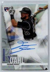 David Dahl [Red Wave Refractor] Baseball Cards 2017 Topps Finest Autographs Prices
