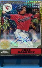 Jose Ramirez [Autograph] #T87C-28 Baseball Cards 2022 Topps Silver Pack 1987 Chrome Prices