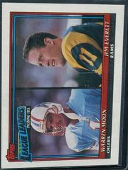 Warren Moon, Jim Everett #8 Football Cards 1991 Topps Prices