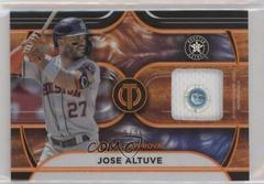 Jose Altuve [Orange] #SOA-JA Baseball Cards 2022 Topps Tribute Stamp of Approval Relics Prices