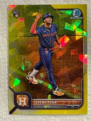 Jeremy Pena [SP Variation Sapphire Yellow] #35 Baseball Cards 2022 Bowman Chrome Prices