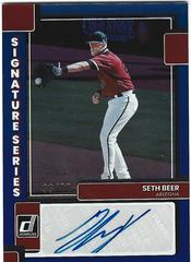 Seth Beer [Blue] Baseball Cards 2022 Panini Donruss Signature Series Prices