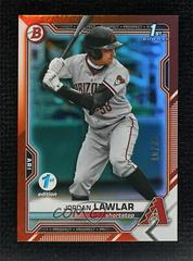 Jordan Lawlar [Orange Foil] #BD-194 Baseball Cards 2021 Bowman Draft 1st Edition Prices