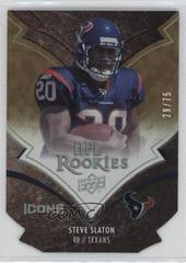 Steve Slaton [Gold Die Cut] #190 Football Cards 2008 Upper Deck Icons Prices