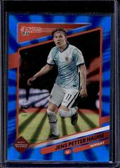 Jens Petter Hauge [Blue Laser] Soccer Cards 2021 Panini Donruss Road to Qatar Prices
