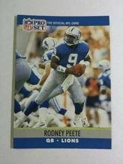 Rodney Peete #498 Football Cards 1990 Pro Set Prices