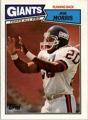 Joe Morris Football Cards 1987 Topps Prices