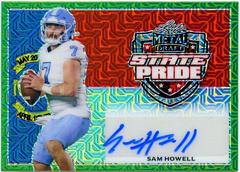 Sam Howell [Green Mojo] #SP-SH1 Football Cards 2022 Leaf Metal Draft State Pride Prices