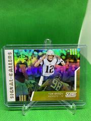 Tom Brady [Gold] Football Cards 2019 Panini Score Signal Callers Prices