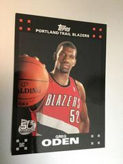 Greg Oden #111 Basketball Cards 2007 Topps Prices