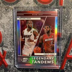 Dwyane Wade, LeBron James #2 Basketball Cards 2021 Panini Contenders Optic Legendary Tandems Prices