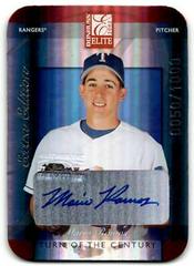 Mario Ramos [Turn of the Century Auto.] #259 Baseball Cards 2002 Donruss Elite Prices