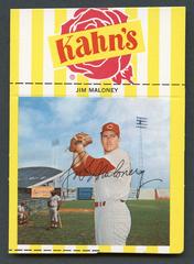 Jim Maloney [Large Size, Rose Logo] Baseball Cards 1968 Kahn's Wieners Prices