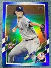 Gerrit Cole [Blue Foil] Baseball Cards 2021 Topps Opening Day Prices
