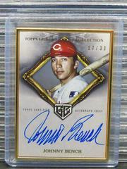 Johnny Bench Baseball Cards 2023 Topps Gilded Collection Gold Framed Hall of Famers Autographs Prices