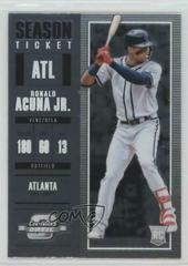 Ronald Acuna Jr #4 Baseball Cards 2018 Panini Chronicles Contenders Optic Prices
